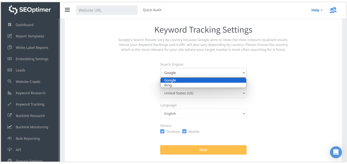 hulpmiddel voor trefwoordtracking